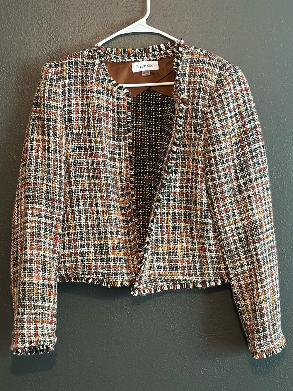 NWOT Calvin Klein Tweed Blazer
